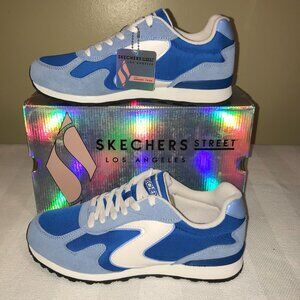 Women's Rare Skechers Street OG 85 Retro-Modern Suede Joggers Sneakers